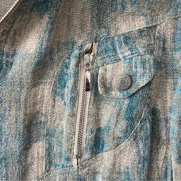 Antonio Derrico Blue and Beige Jacket - Picture 4 of 7